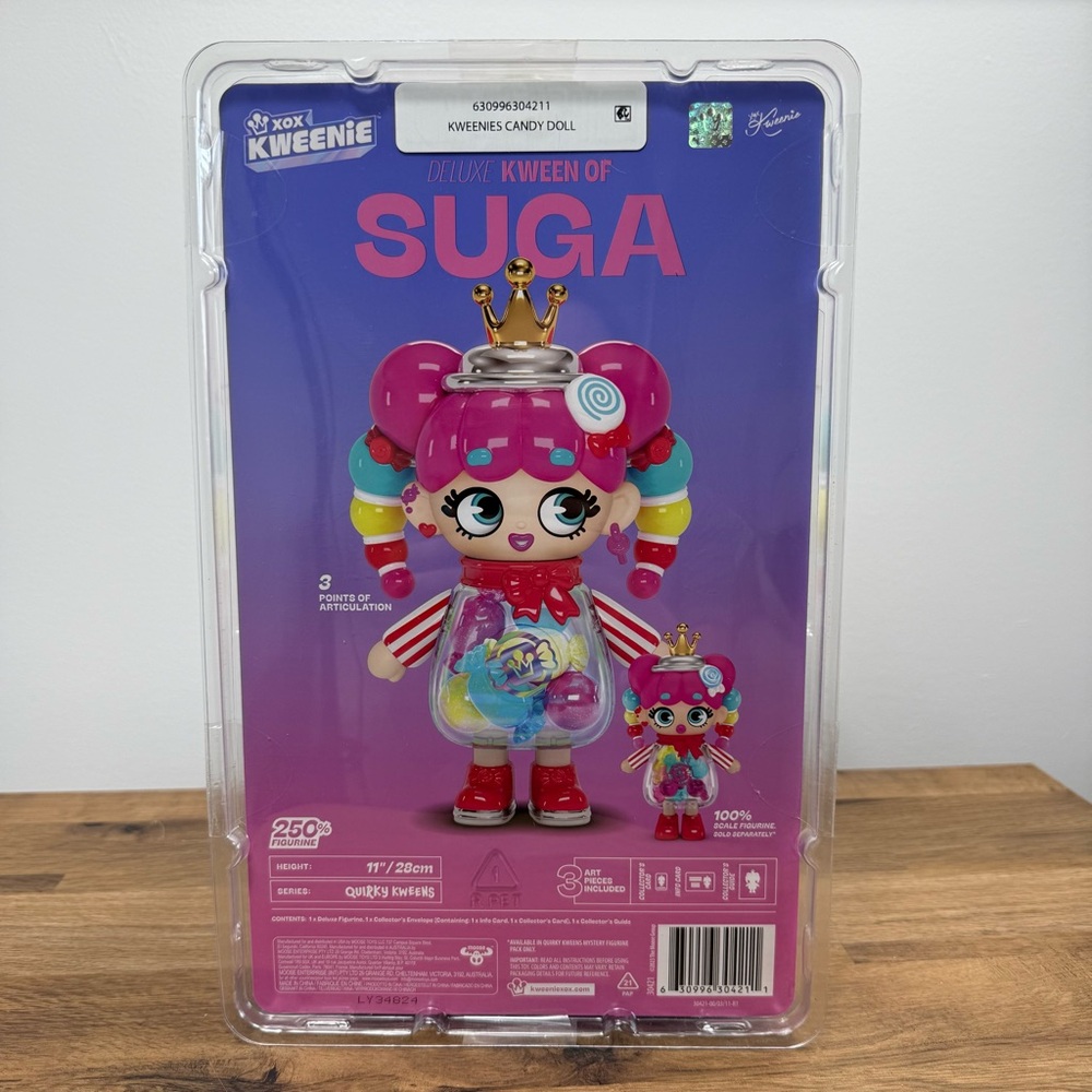NWT XOX Deluxe Kweenie 11” Mega Kween of Suga Doll Quirky Kweens Pink - Picture 2 of 7